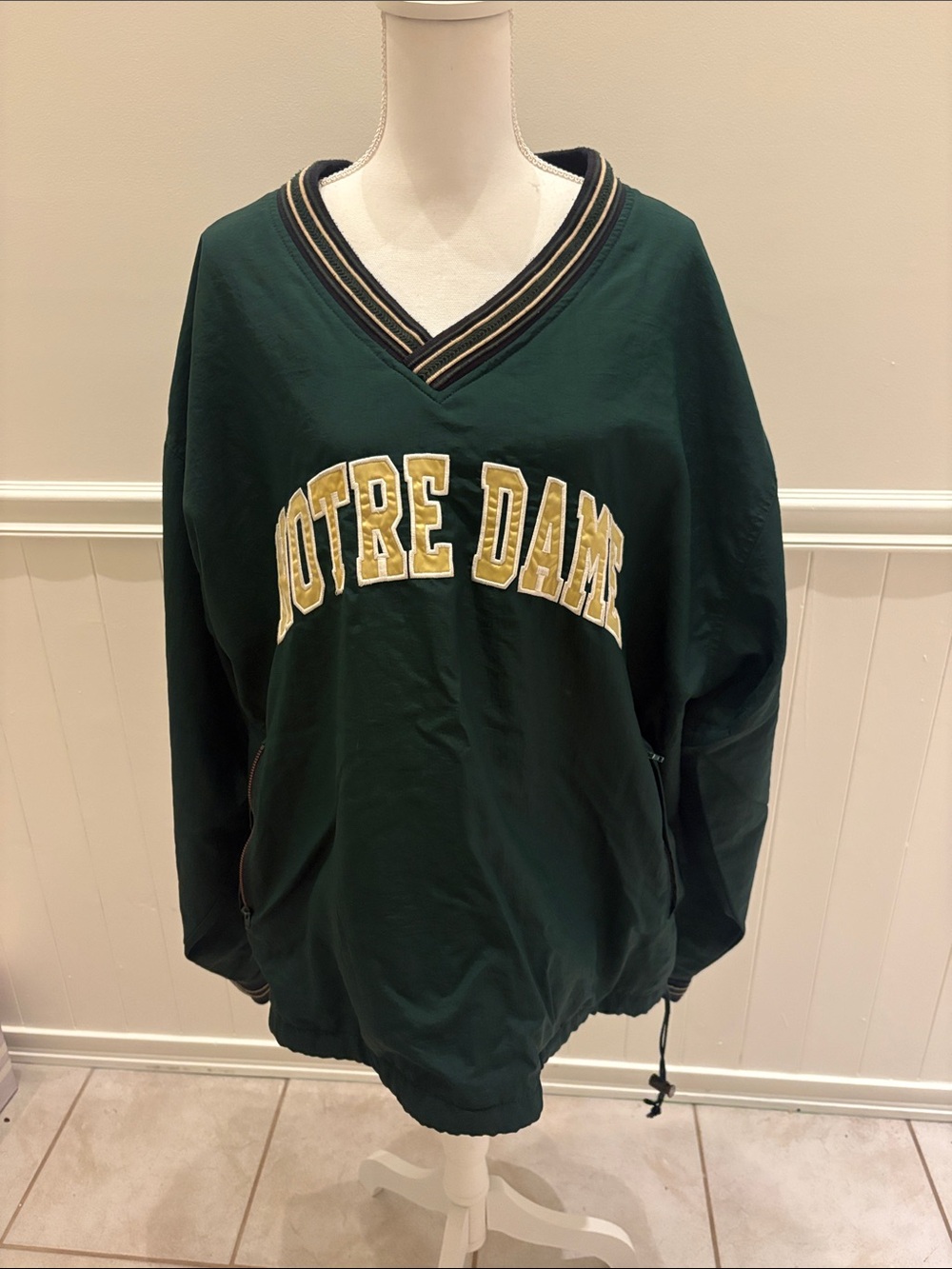 Champion Dark Green Notre Dame Crewneck